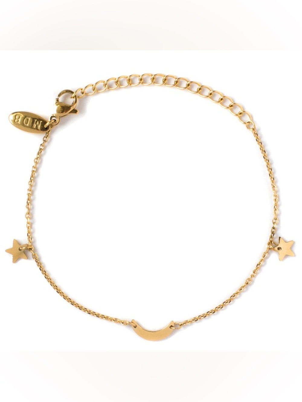 Gold Plated Moon Stars Freedom Bracelet NWT - Picture 3 of 4